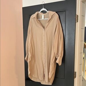 H&M Beige Shirt Dress